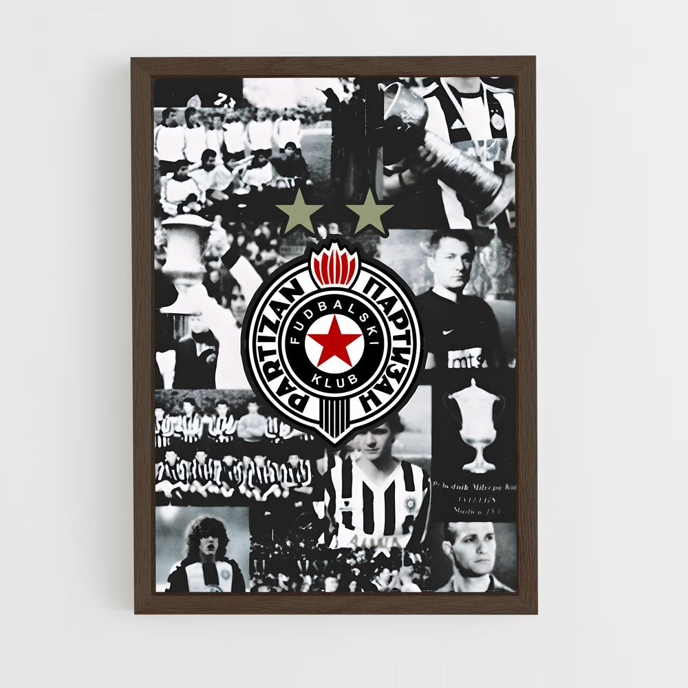 ap-partizan belgrade basketball-6 cadre Bois foncé