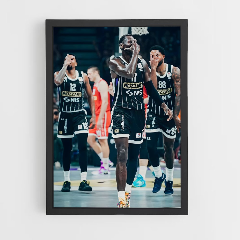 ap-partizan belgrade basketball-8 cadre Noir