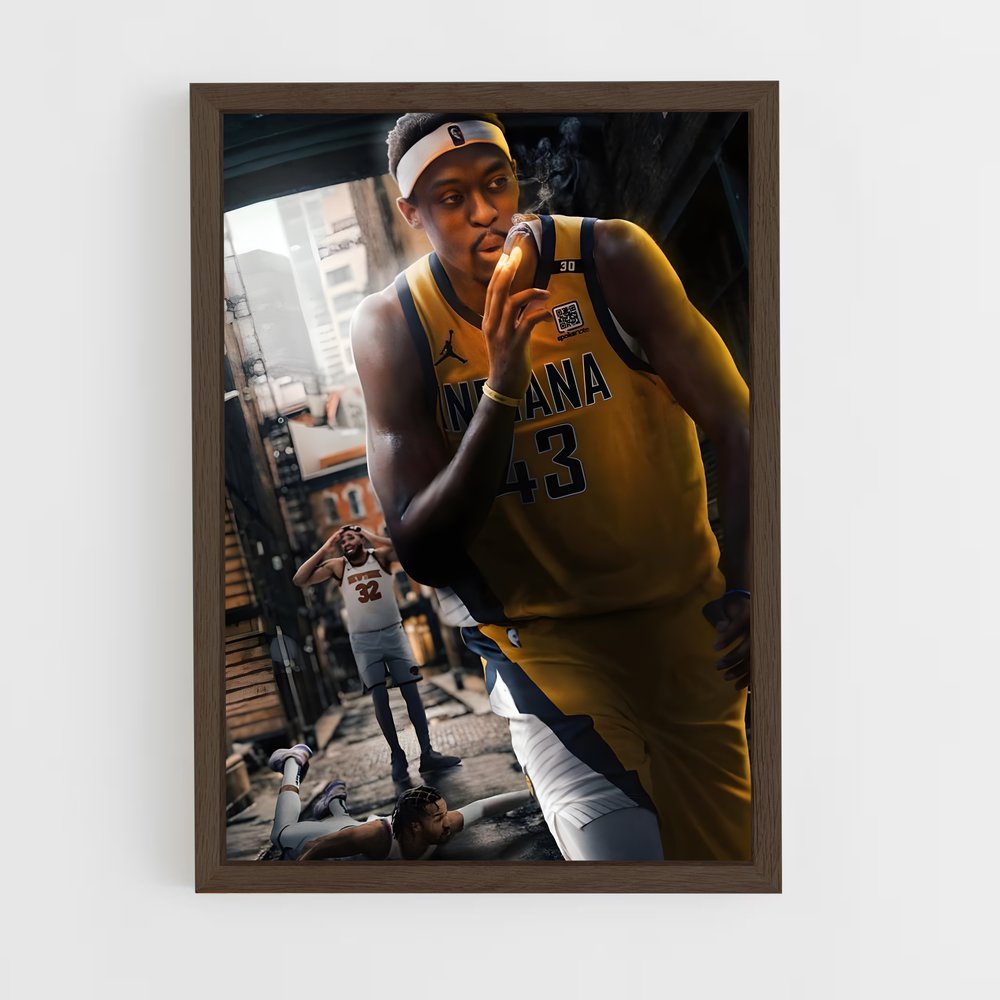 ap-pascal siakam-3 cadre Bois foncé