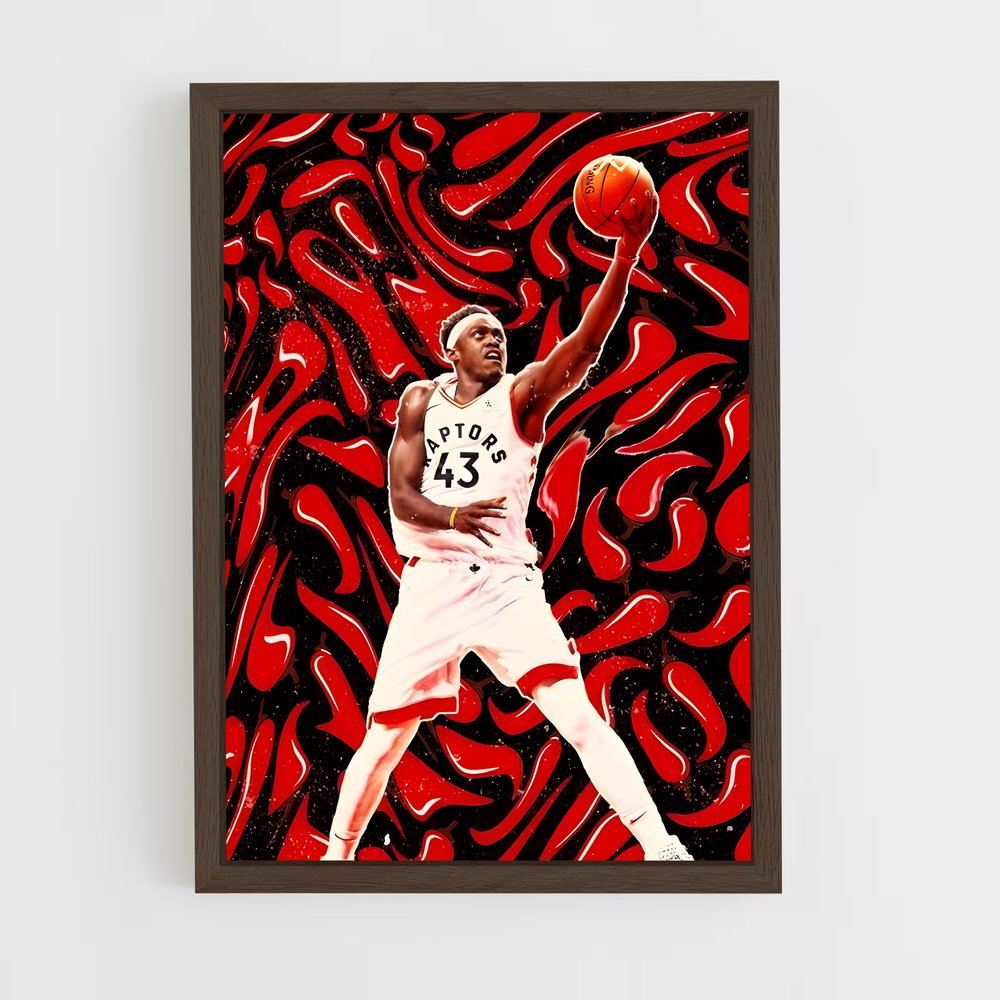 ap-pascal siakam-5 cadre Bois foncé