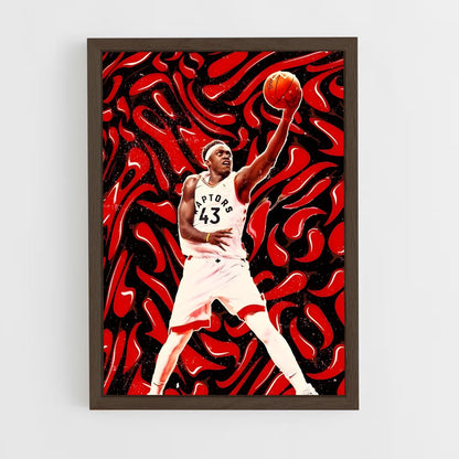 ap-pascal siakam-5 cadre Bois foncé