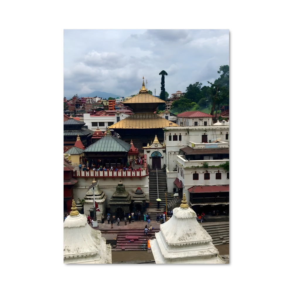 Poster Vue Céleste sur Pashupatinath