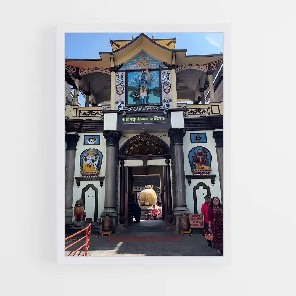 ap-pashupatinath temple-10 cadre Blanc