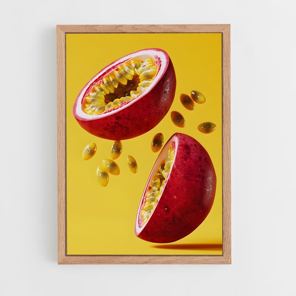 ap-passion fruit-3 cadre Bois clair