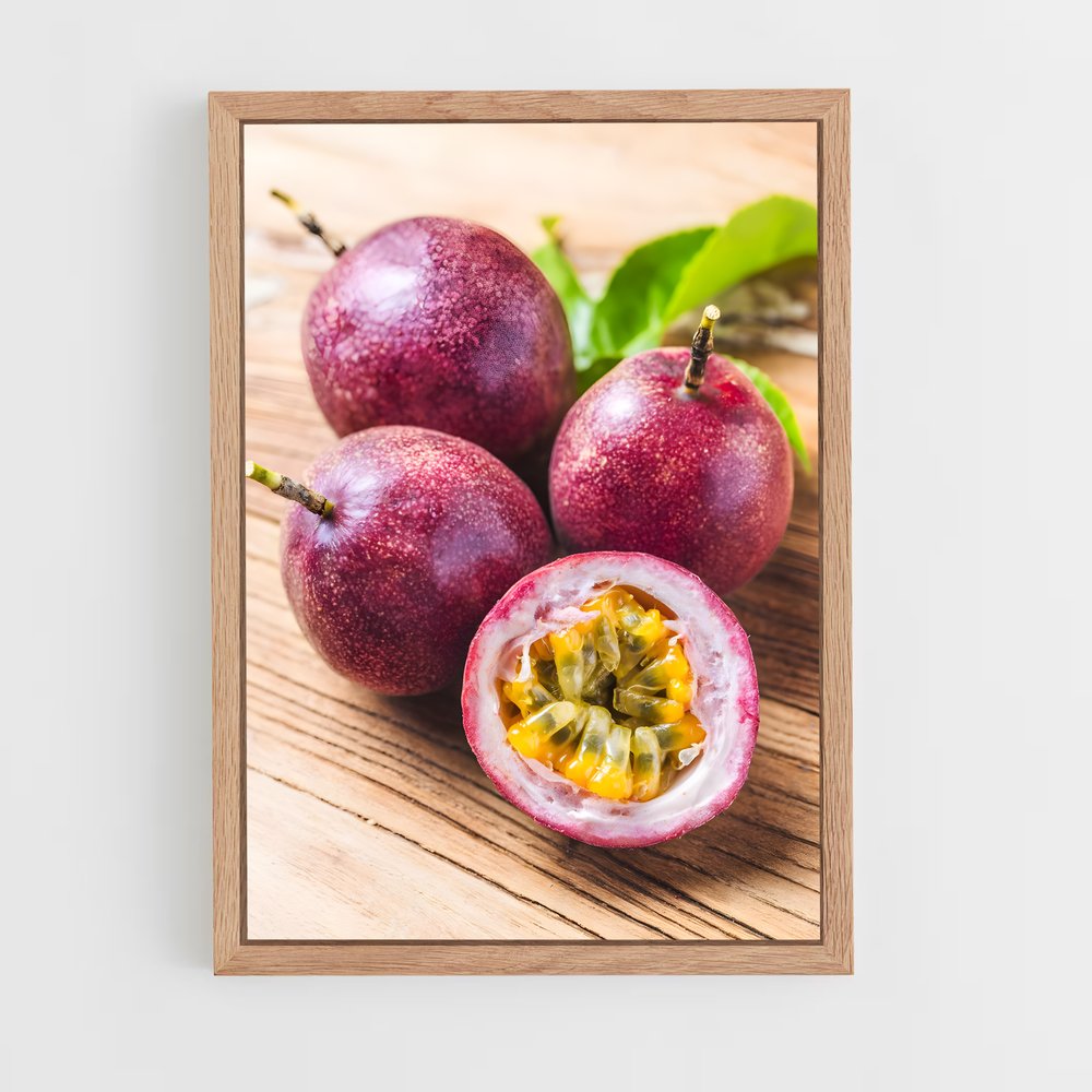 ap-passion fruit-4 cadre Bois clair