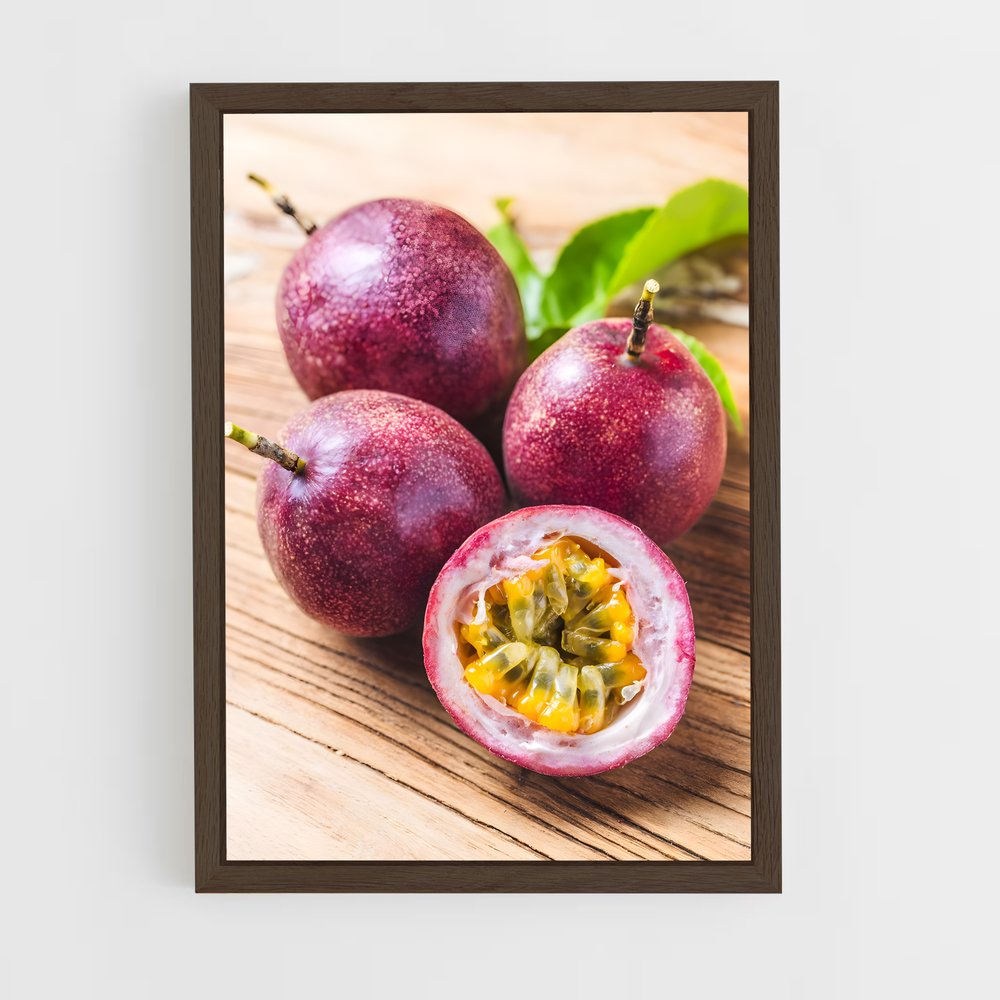 ap-passion fruit-4 cadre Bois foncé