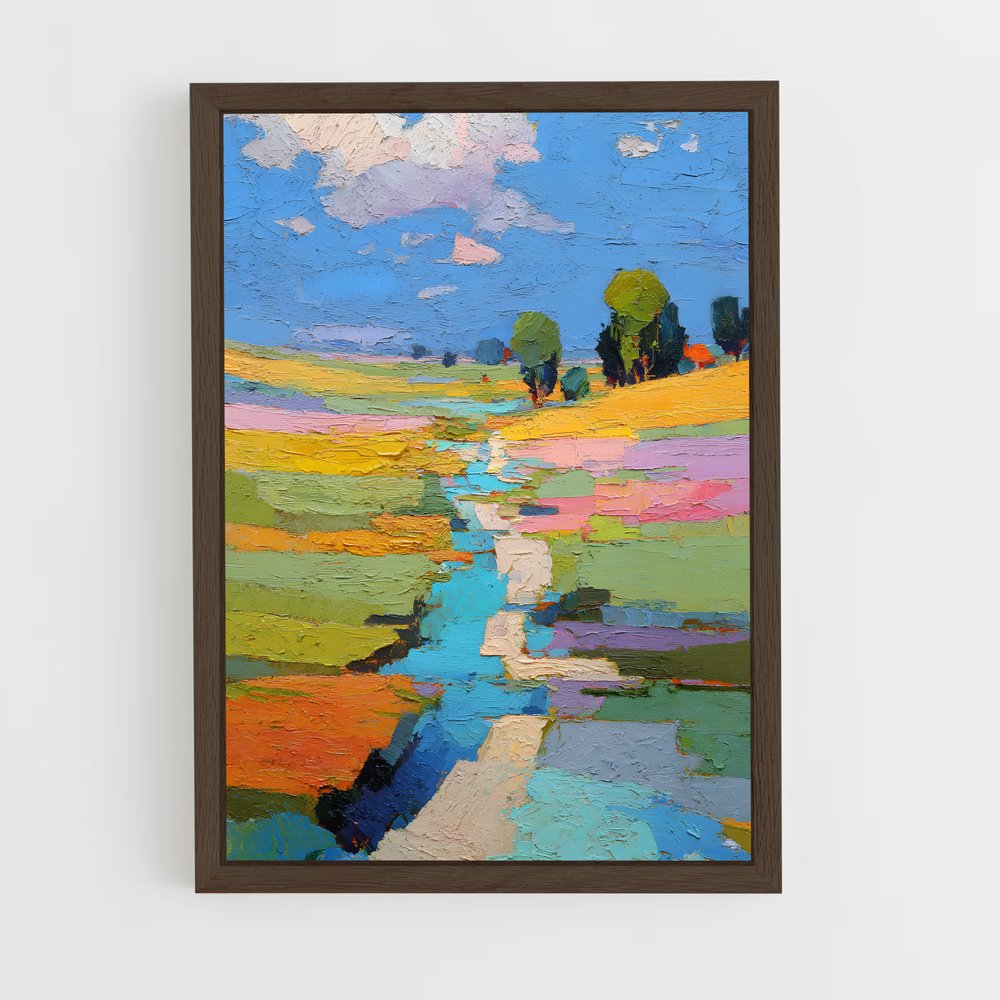 ap-pastels-6 cadre Bois foncé
