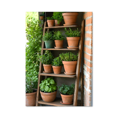 Poster Échelle aux Herbes