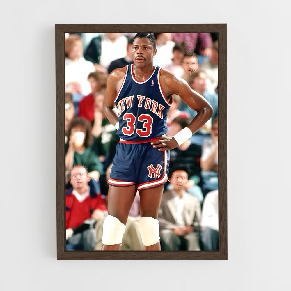 ap-patrick ewing-10 cadre Bois foncé