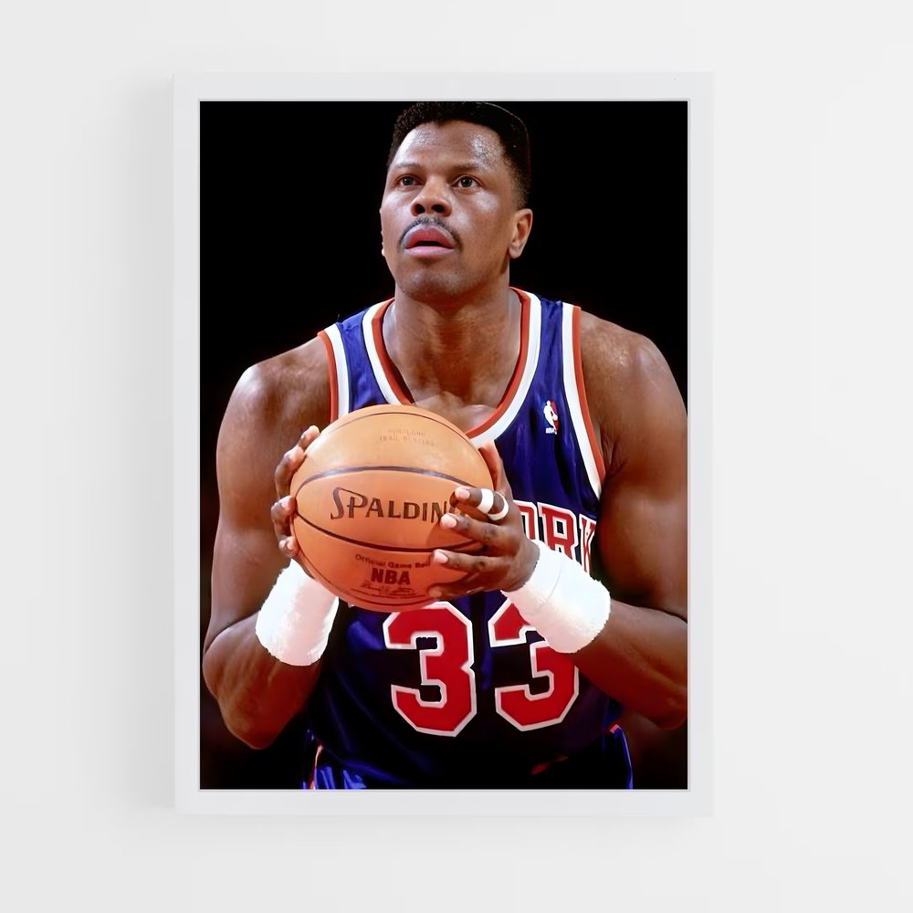 ap-patrick ewing-9 cadre Blanc