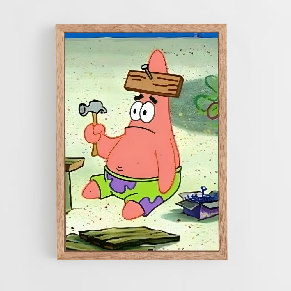 ap-patrick star-1 cadre Bois clair