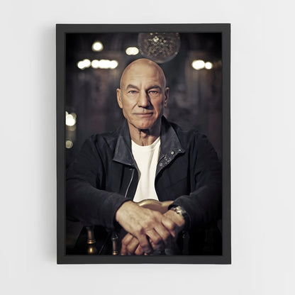 ap-patrick stewart-2 cadre Noir