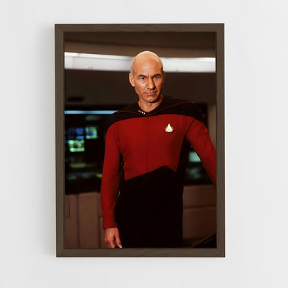 ap-patrick stewart-3 cadre Bois foncé