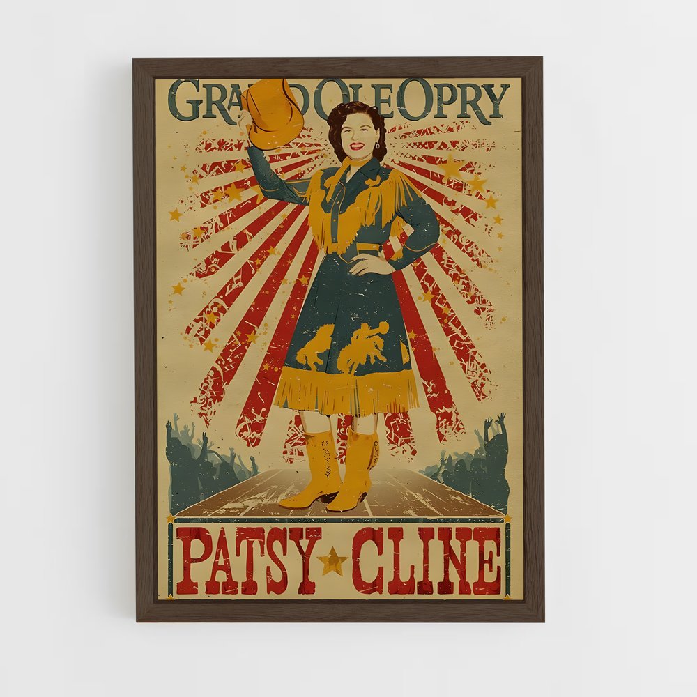 ap-patsy cline-6 cadre Bois foncé
