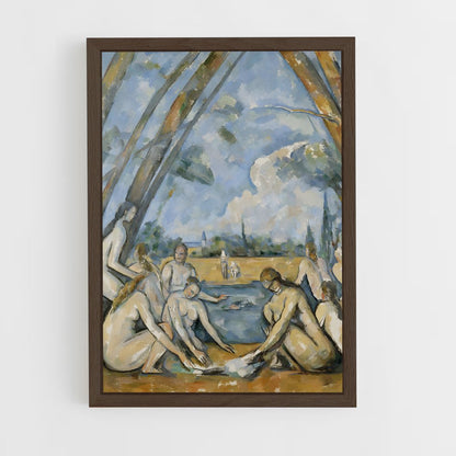 ap-paul cezanne-3 cadre Bois foncé