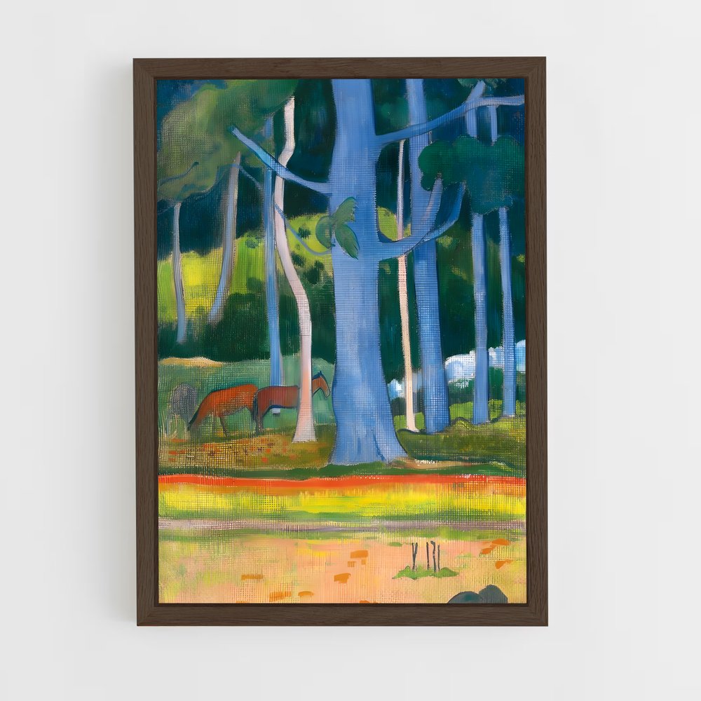 ap-paul gauguin-3 cadre Bois foncé