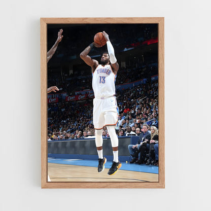 ap-paul george-4 cadre Bois clair