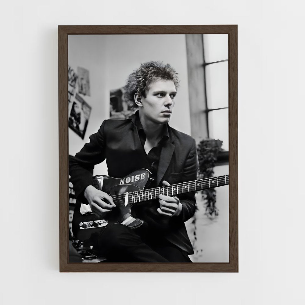 ap-paul simonon-3 cadre Bois foncé