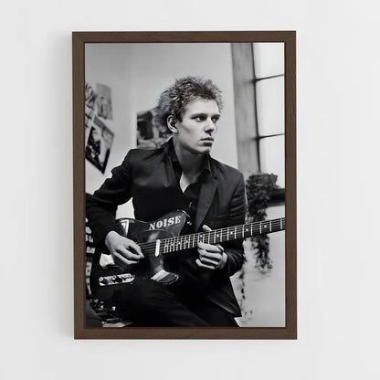 ap-paul simonon-3 cadre Bois foncé