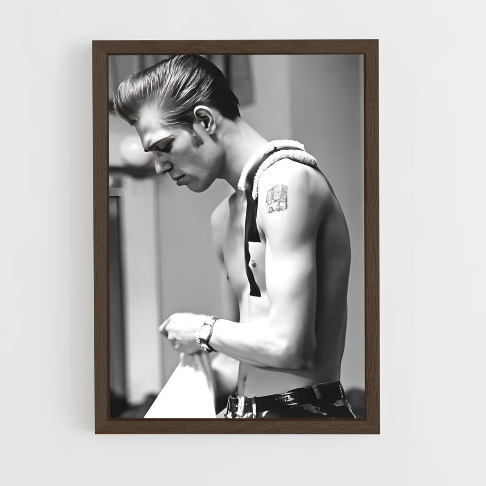 ap-paul simonon-4 cadre Bois foncé