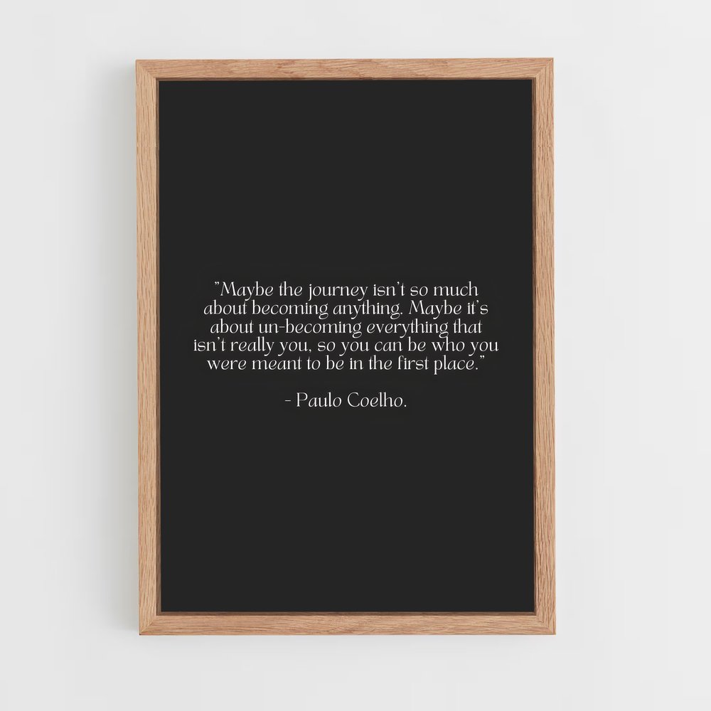 ap-paulo coelho-2 cadre Bois clair