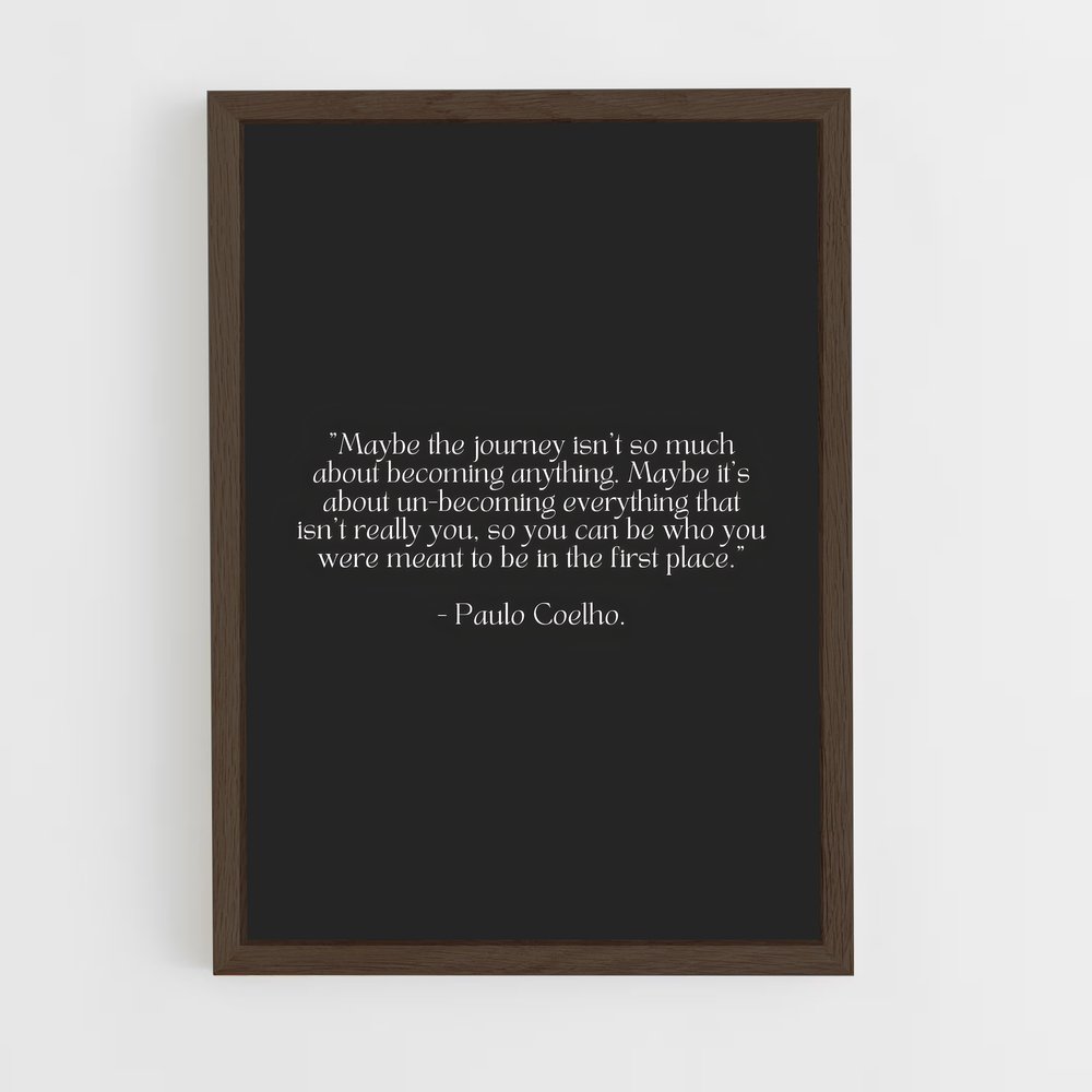 ap-paulo coelho-2 cadre Bois foncé