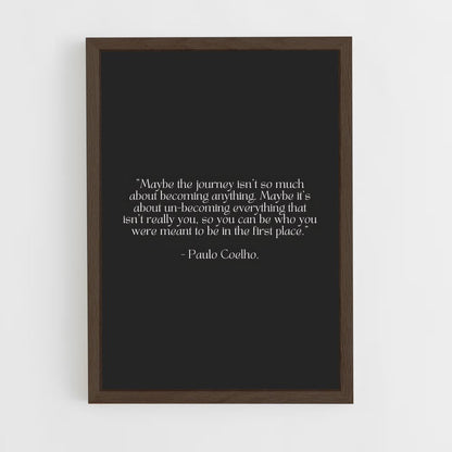 ap-paulo coelho-2 cadre Bois foncé