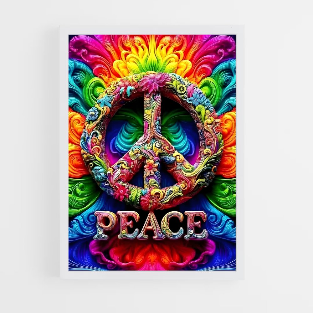 ap-peace sign-1 cadre Blanc