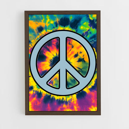 ap-peace sign-3 cadre Bois foncé