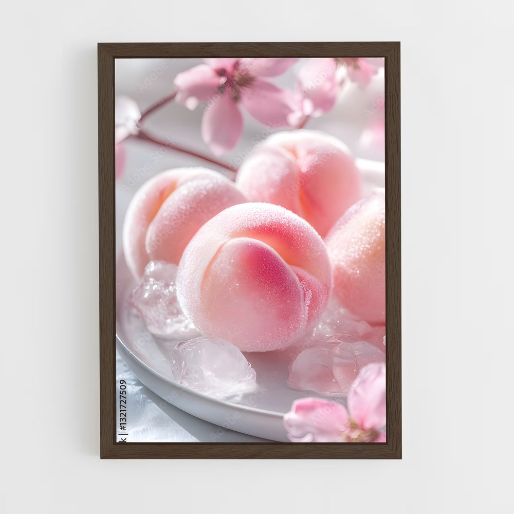 ap-peach-4 cadre Bois foncé