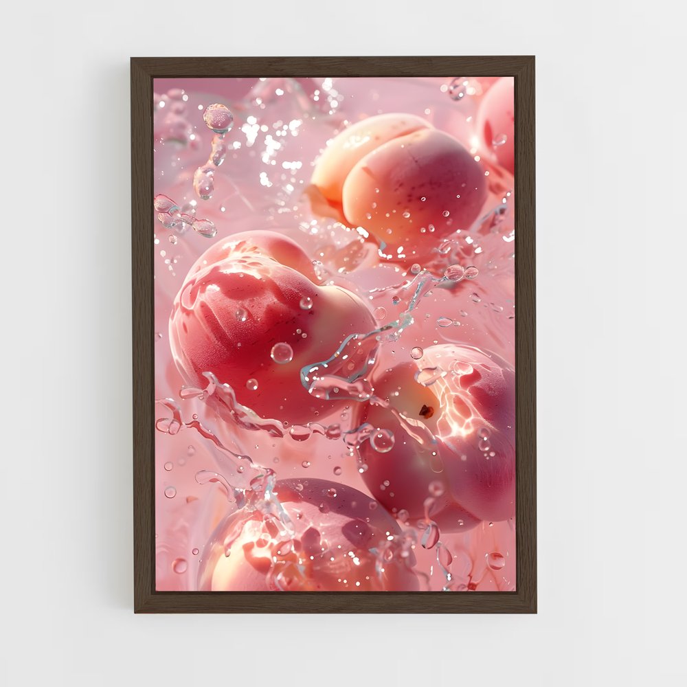 ap-peach-7 cadre Bois foncé