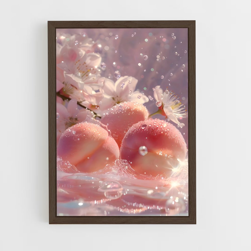 ap-peach-9 cadre Bois foncé