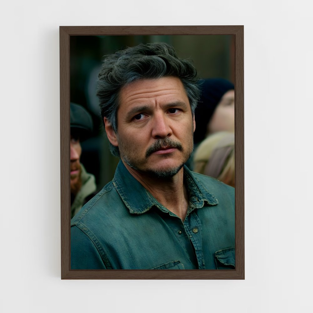 ap-pedro pascal-3 cadre Bois foncé