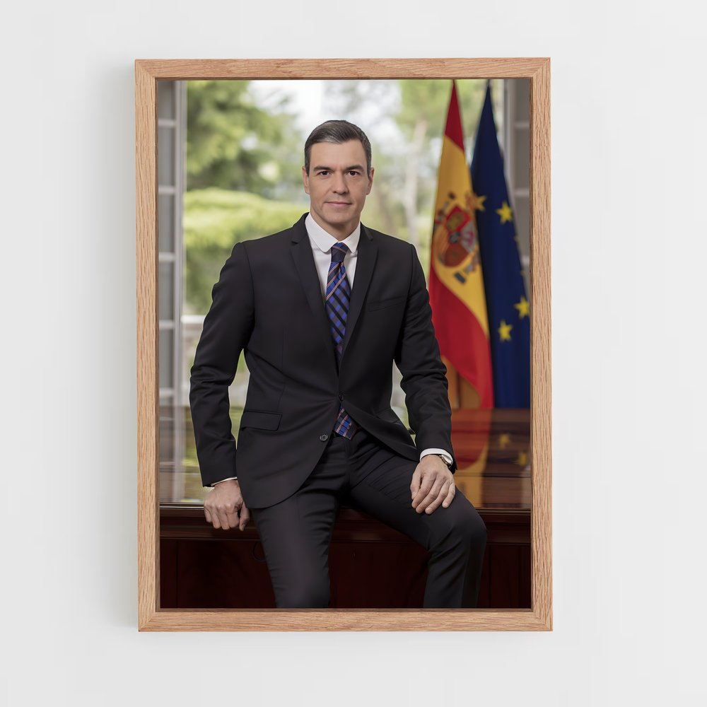ap-pedro sanchez-1 cadre Bois clair