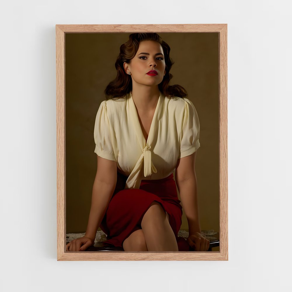 ap-peggy carter-2 cadre Bois clair