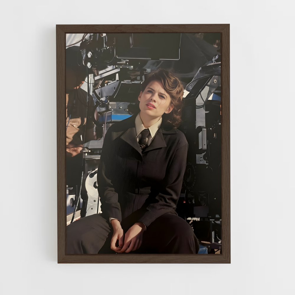 ap-peggy carter-5 cadre Bois foncé