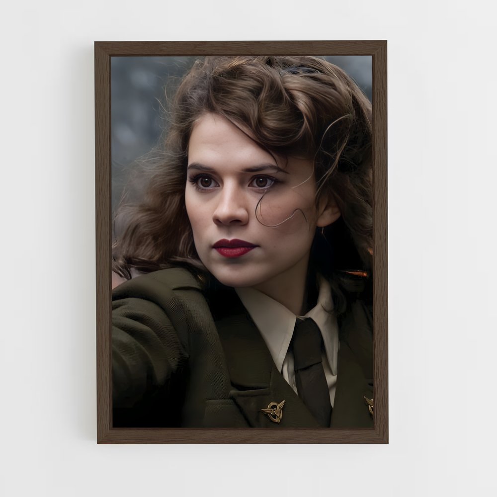ap-peggy carter-6 cadre Bois foncé