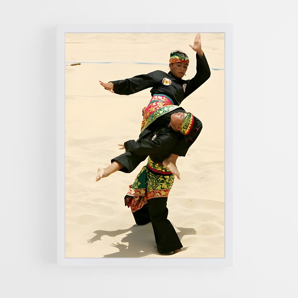 ap-pencak silat-2 cadre Blanc