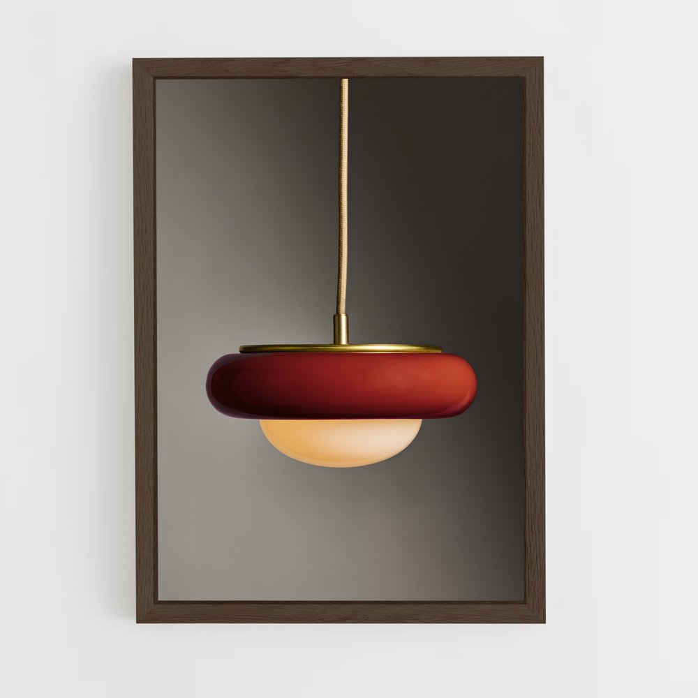 ap-pendant light-2 cadre Bois foncé