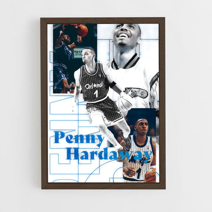 ap-penny hardaway-10 cadre Bois foncé