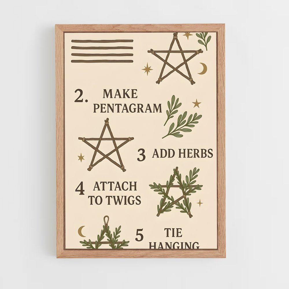 ap-pentagram-1 cadre Bois clair