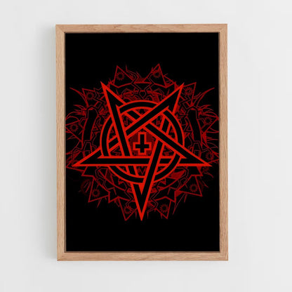 ap-pentagram-4 cadre Bois clair