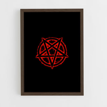 ap-pentagram-6 cadre Bois foncé