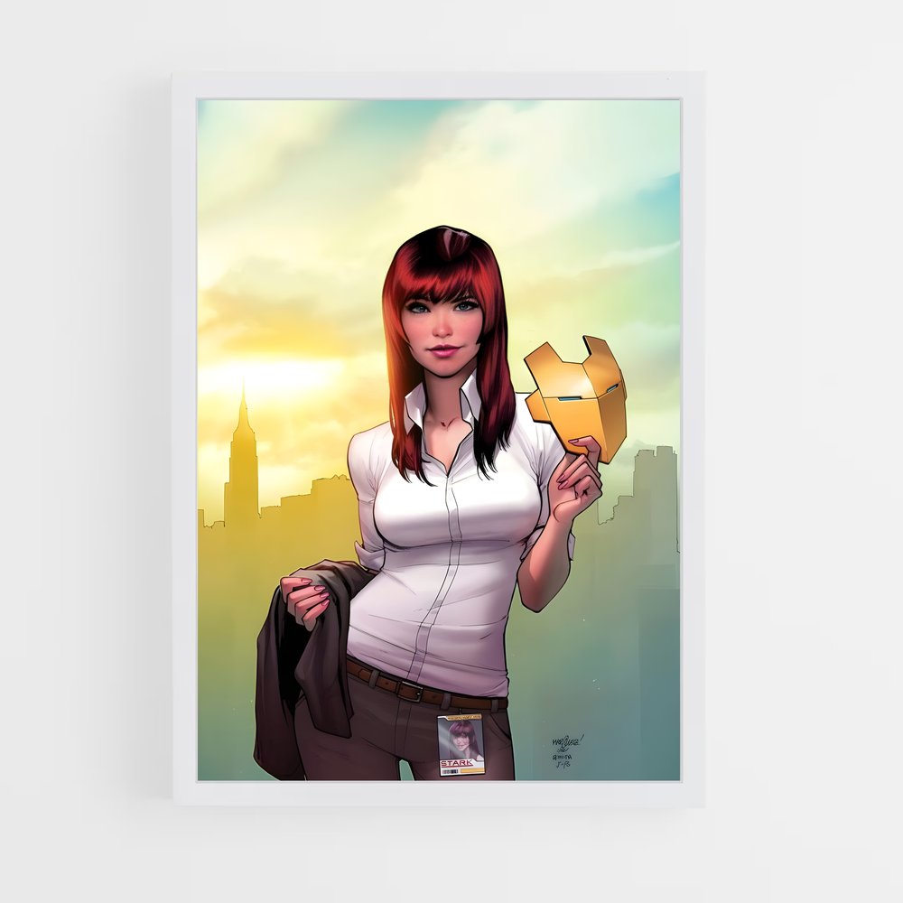 ap-pepper potts-3 cadre Blanc