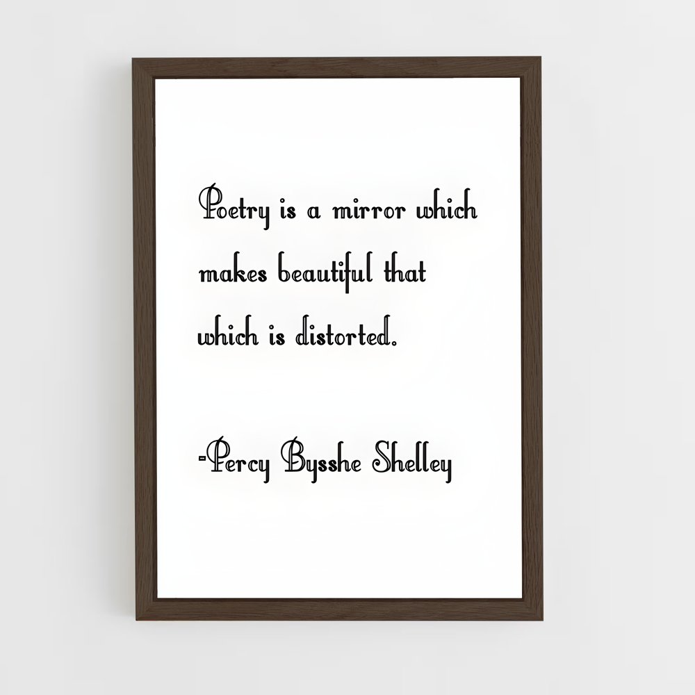 ap-percy bysshe shelley-1 cadre Bois foncé