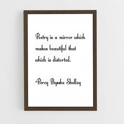 ap-percy bysshe shelley-1 cadre Bois foncé