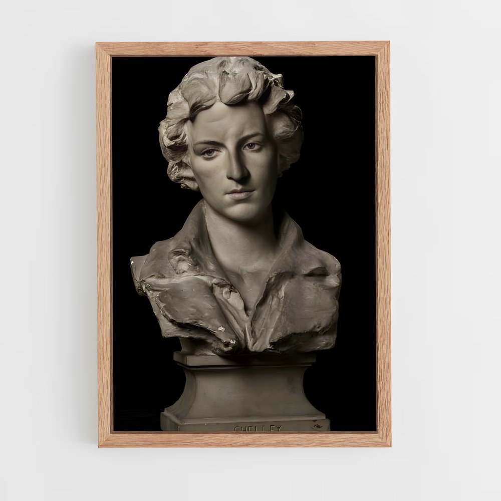 ap-percy bysshe shelley-2 cadre Bois clair