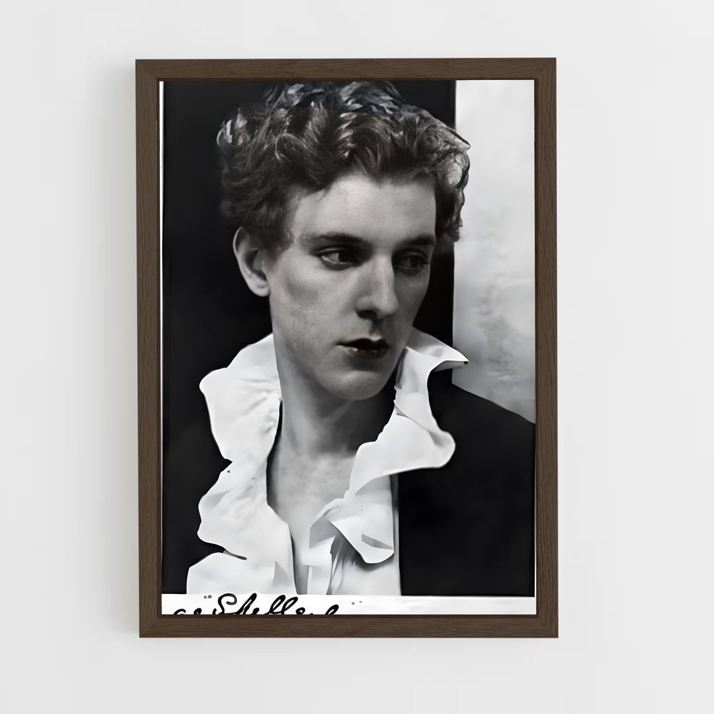 ap-percy bysshe shelley-4 cadre Bois foncé
