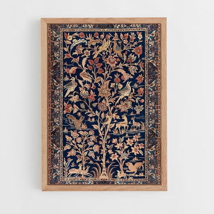 ap-persian patterns-10 cadre Bois clair