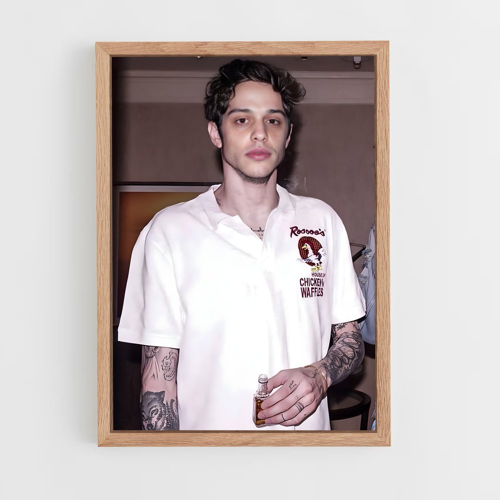 ap-pete davidson-9 cadre Bois clair